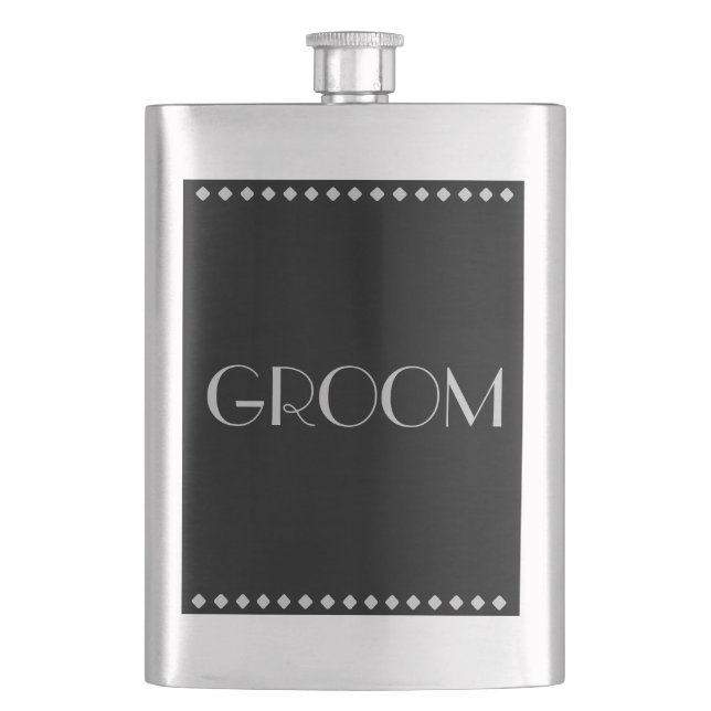 Groom Classic Flask Flachmann (Vorderseite)
