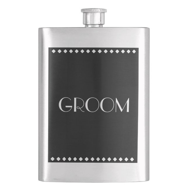 Groom Classic Flask Flachmann (Vorderseite)