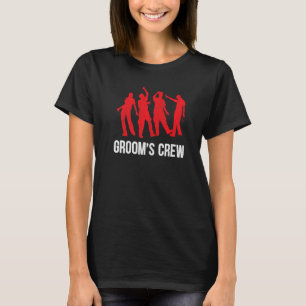 Groom Crew Drinking Squad Bachelor Party Stag Ni T-Shirt