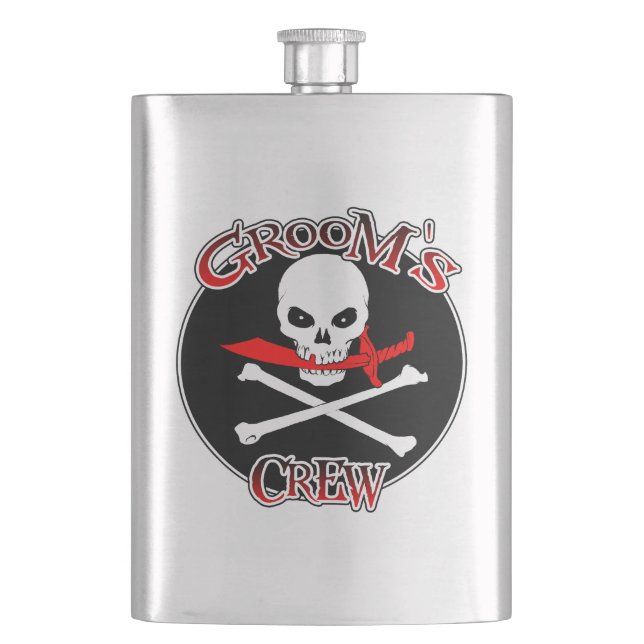 Groom-Crew Flachmann (Vorderseite)