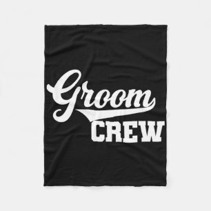 Groom Crew Trauzeuge Bachelor Party Hochzeit Group Fleecedecke