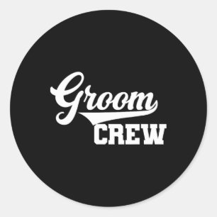 Groom Crew Trauzeuge Bachelor Party Hochzeit Group Runder Aufkleber