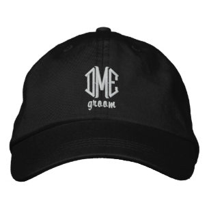 Groom Custom Wedding Monogram Baseball Cap Bestickte Baseballkappe