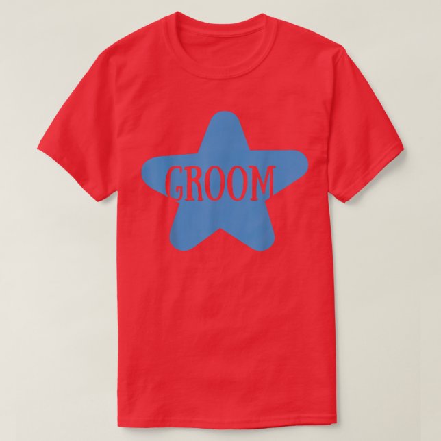 Groom Cute Engagement Wedding Party Matching  T-Shirt (Design vorne)