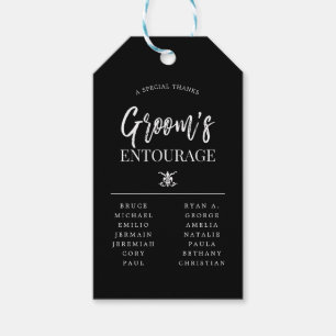 Groom-Entourage   TRAUZEUGE Geschenkanhänger