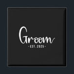 Groom Est 2025 Verheiratetes Hochzeitsfest Brautpa Magnet<br><div class="desc">Groom Est 2025 Verheiratetes Hochzeitssemble Brautparty Bachelor</div>