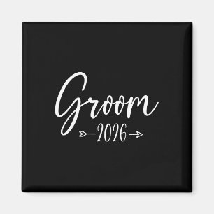 Groom Est 2026 Verheiratete Hochzeitsbindungsparty Magnet