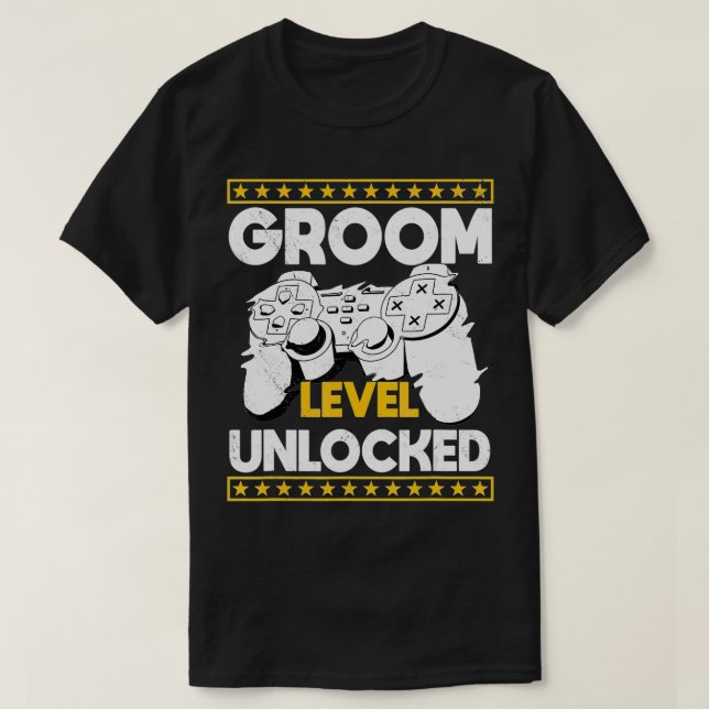 Groom Fianc Bachelors Party Gaming Trauzeuge Gamer T-Shirt (Design vorne)