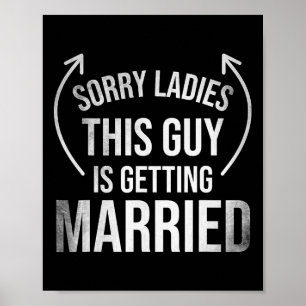 Groom Funny Bachelor liefert Kleidung Party Weddin Poster