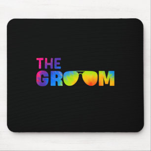 Groom Gefärbte Krawatte Cool Shades Funny Bachelor Mousepad