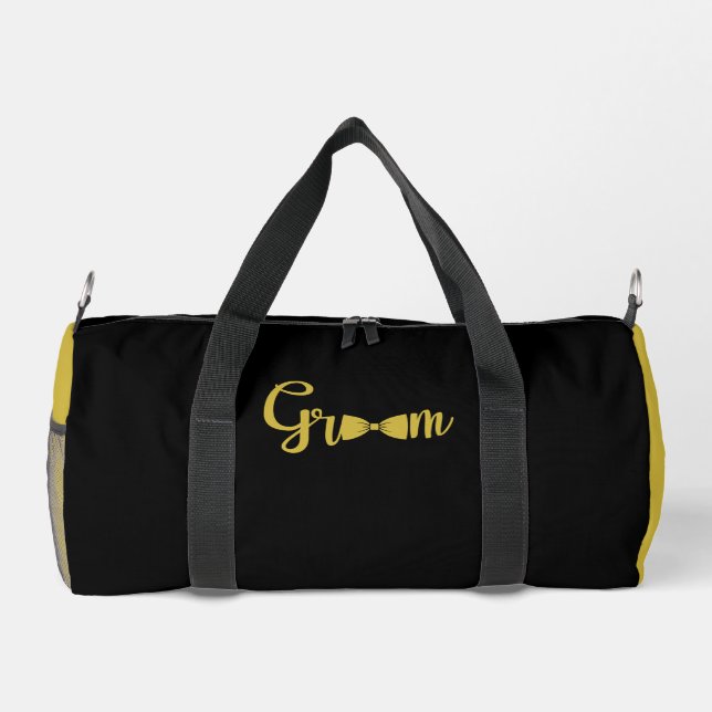 GROOM Gold Black Duffle Bag (Rückseite)