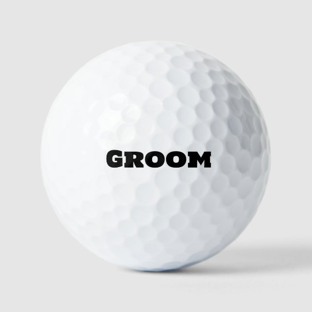Groom Golf Ball, Groom Bucks Party Zubehör Golfball (Vorderseite)