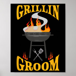 Groom Grillen Grill Smoker und Grill Koch Poster