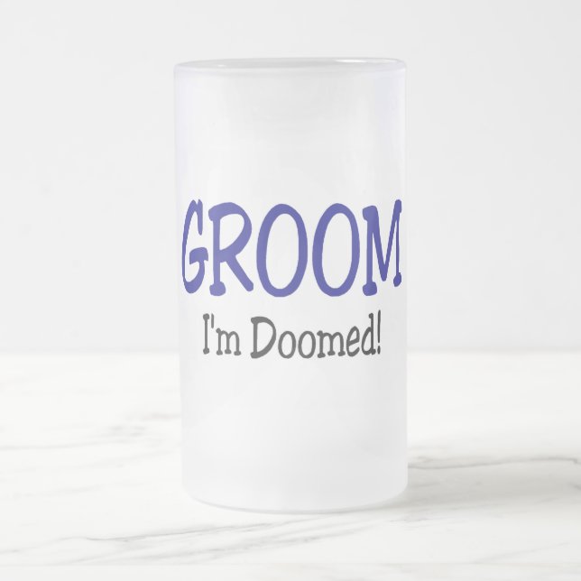 Groom Im Doomed Wedding Mattglas Bierglas (Mittel)