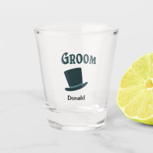 GROOM Individuelle Name Top Hat Biersorte Schnapsglas
