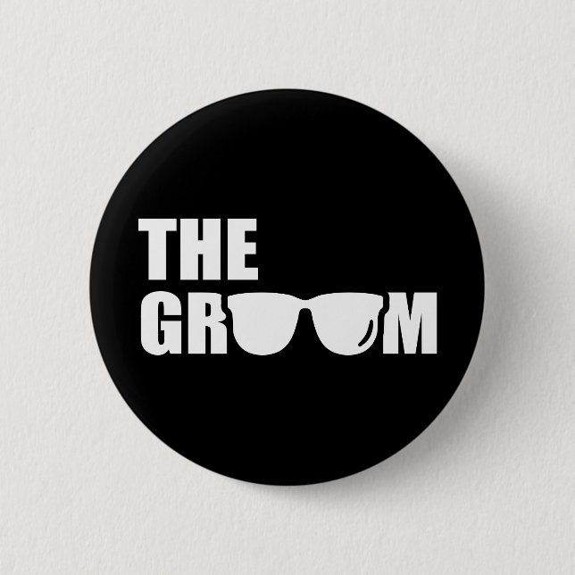 Groom-Junggeselle Button (Vorderseite)