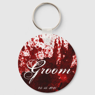 Groom Key Kette Blut Spritzer Vampire Gothic Schlüsselanhänger