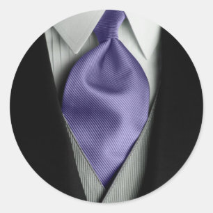 Groom-Krawatte-Hochzeitsszenario-Umschlag Aufklebe Runder Aufkleber