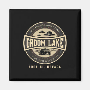 Groom Lake Summer Wilderness Camp - Funny Area 51 Magnet