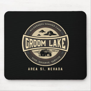 Groom Lake Summer Wilderness Camp - Funny Area 51 Mousepad