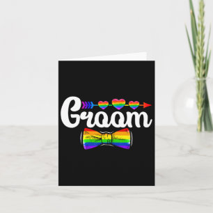 Groom Lgbt Pride Gay Bachelor Wedding Verlobung L Karte