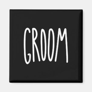 Groom Mens Wedding Bride Magnet