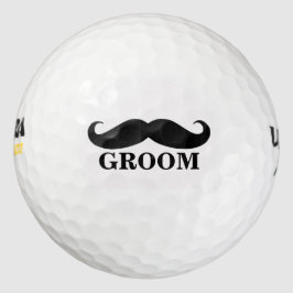Groom Mustache Gastgeschenke Hochzeiten Personalis Golfball