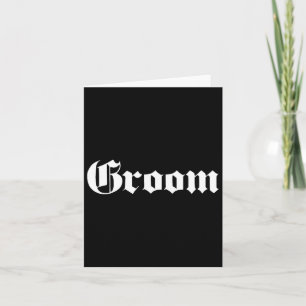Groom Old School Design - Bachelor Party - Hochzei Karte
