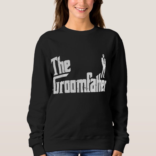 Groom Pater Funny Wedding Party Probe Dinner Sweatshirt (Vorderseite)