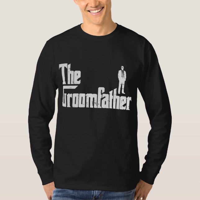 Groom Pater Funny Wedding Party Probe Dinner T-Shirt (Vorderseite)