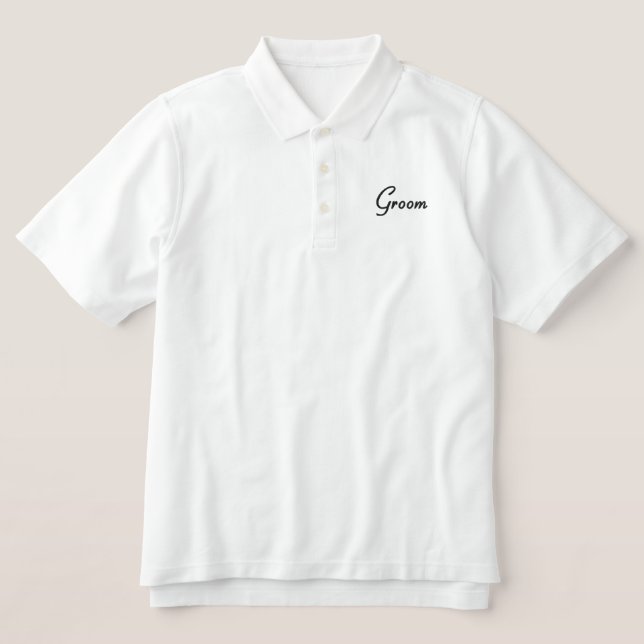 Groom Polo Shirt (Design Front)