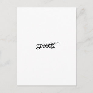 Groom Postkarte