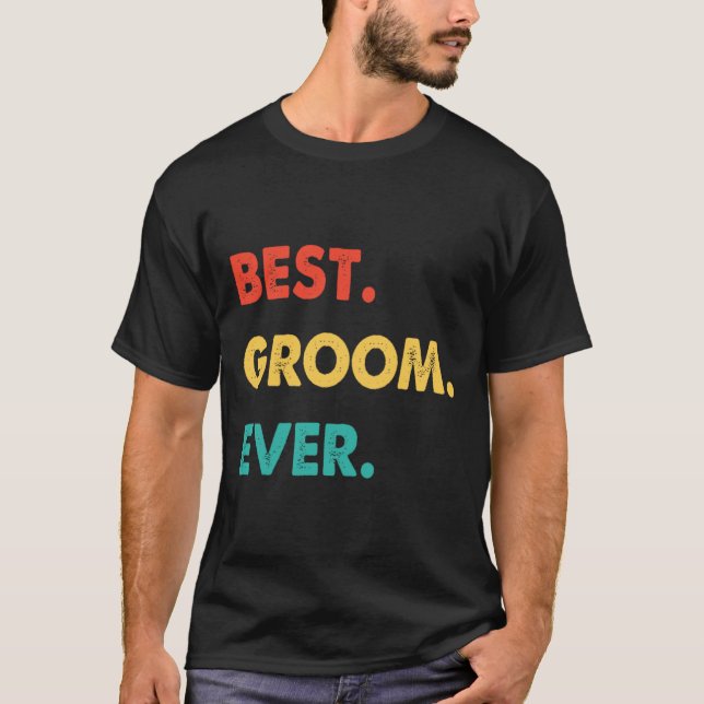Groom Professionals Retro Beste Leistung je T-Shirt (Vorderseite)