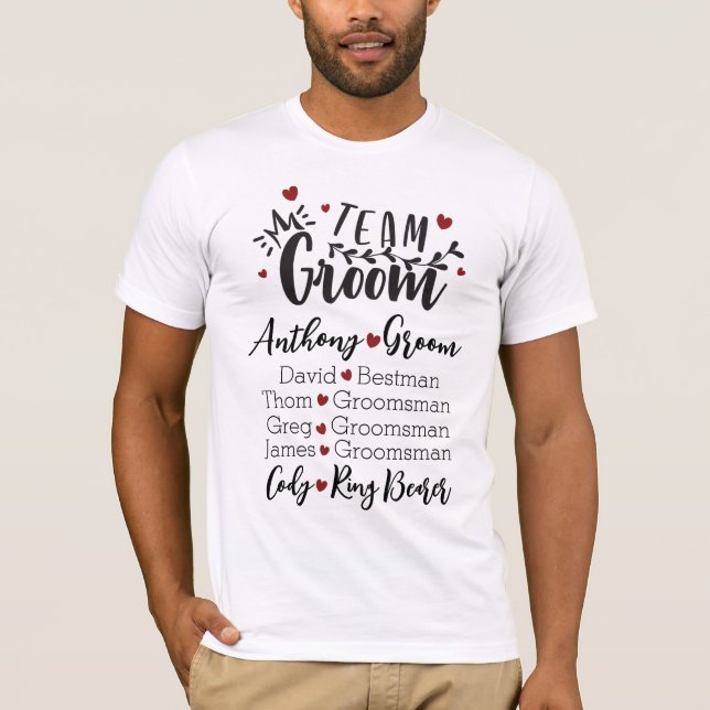 Groom’s Crew in Style T-Shirt (Vorderseite)