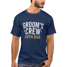 “Groom’s Crew – Open Bar” Trauzeugen