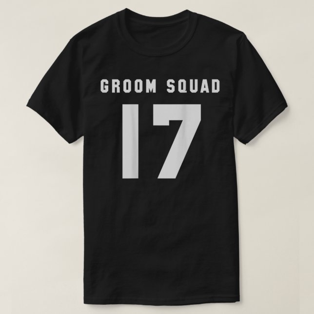 Groom Squad 2017 Jersey-Trauzeugen T-Shirt (Design vorne)