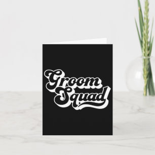 Groom Squad Bachelor Party Männer Crew Matching Gr Karte