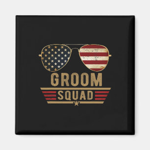 Groom Squad Bachelor Party Trauzeugen Hochzeit US Magnet
