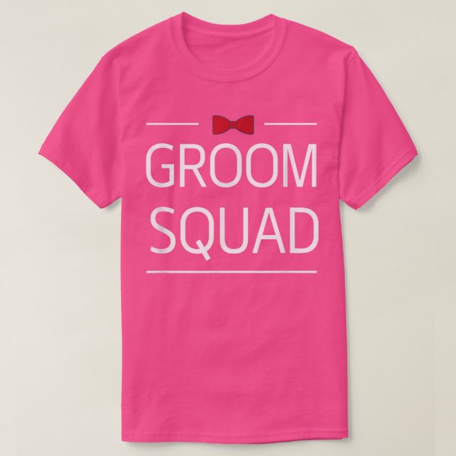 Groom Squad Funny Trauzeugen Crew Team Bachelor Pa T-Shirt (Design vorne)