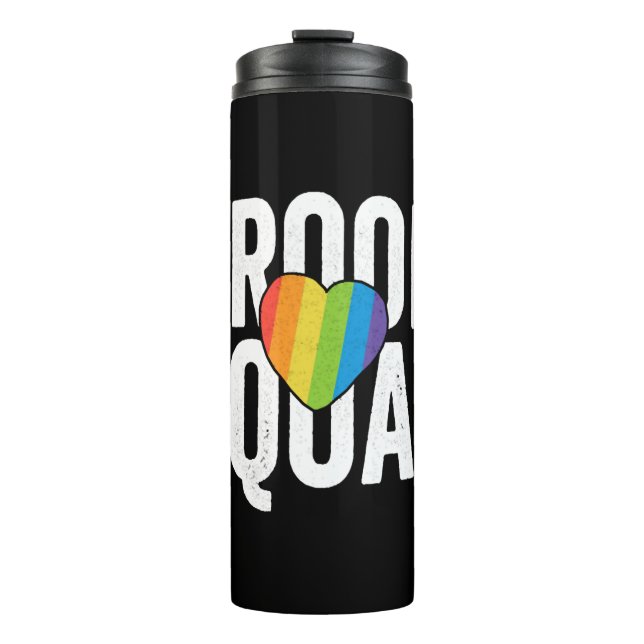 Groom Squad LGBT Pride Gay Bachelor Hochzeit Thermosbecher (Vorderseite)