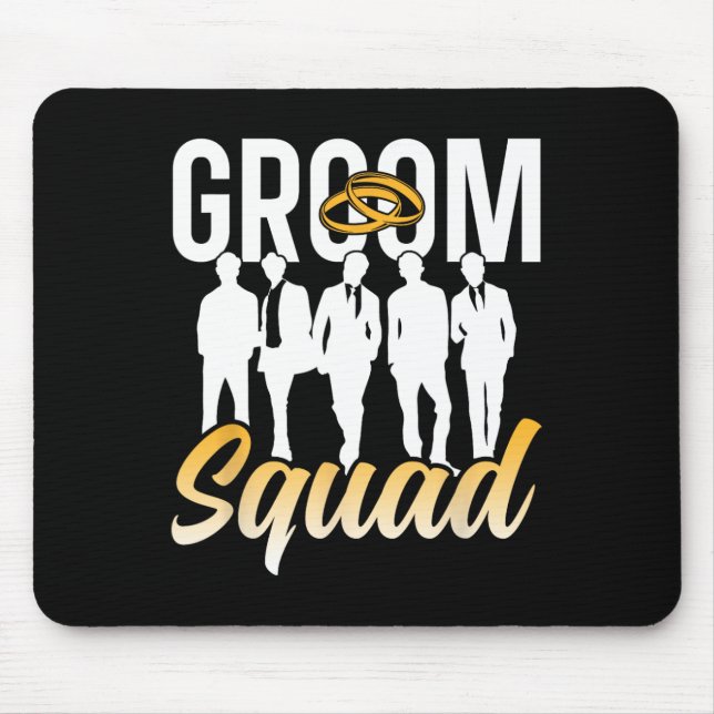 Groom Squad Party Redewendungen Bachelor Hochzeit  Mousepad (Vorne)