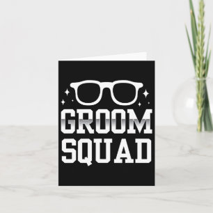 Groom Squad Redewendungen Bachelor Party Hochzeit Karte