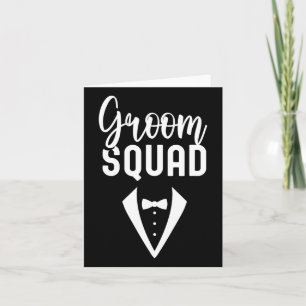Groom Squad Redewendungen Party Hochzeit Bachelor Karte