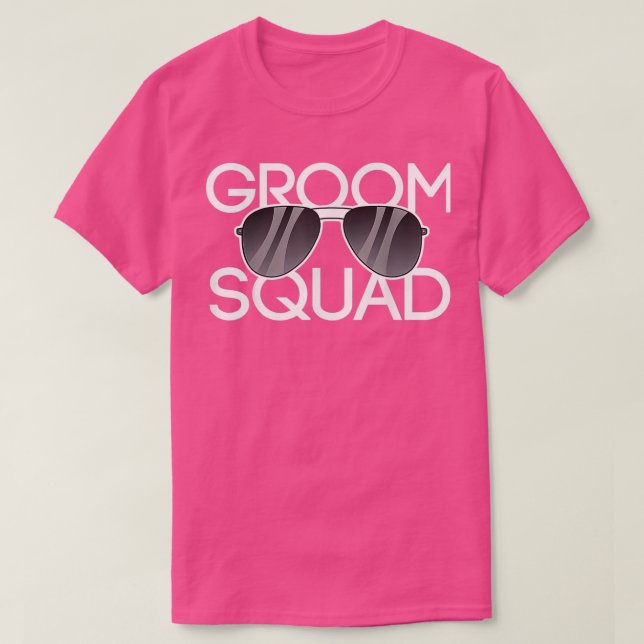 Groom Squad Sonnenbrille Hochzeit Bachelor Party T T-Shirt (Design vorne)