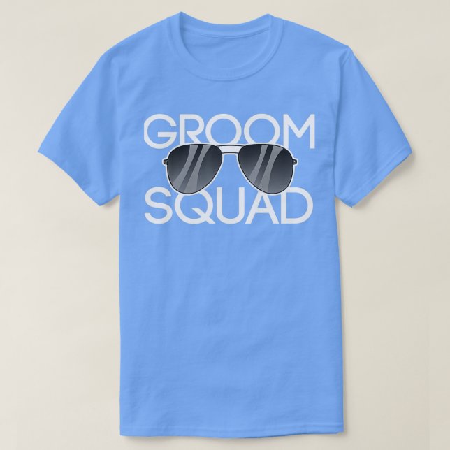 Groom Squad Sonnenbrille Hochzeitsfest 2 T-Shirt (Design vorne)