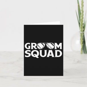 Groom Squad Trauzeuge Bachelor Party Wedding Match Karte