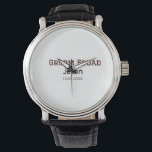 Groom Squad Trauzeuge Junggeselinnen-Abschied hinz Armbanduhr<br><div class="desc">Gestaltung</div>