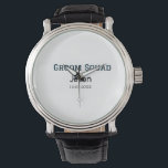 Groom Squad Trauzeuge Junggeselinnen-Abschied hinz Armbanduhr<br><div class="desc">Gestaltung</div>
