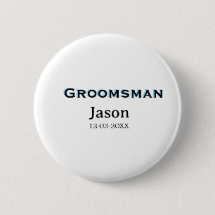 Groom Squad Trauzeuge Junggeselinnen-Abschied hinz Button
