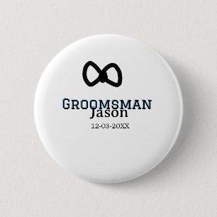 Groom Squad Trauzeuge Junggeselinnen-Abschied hinz Button